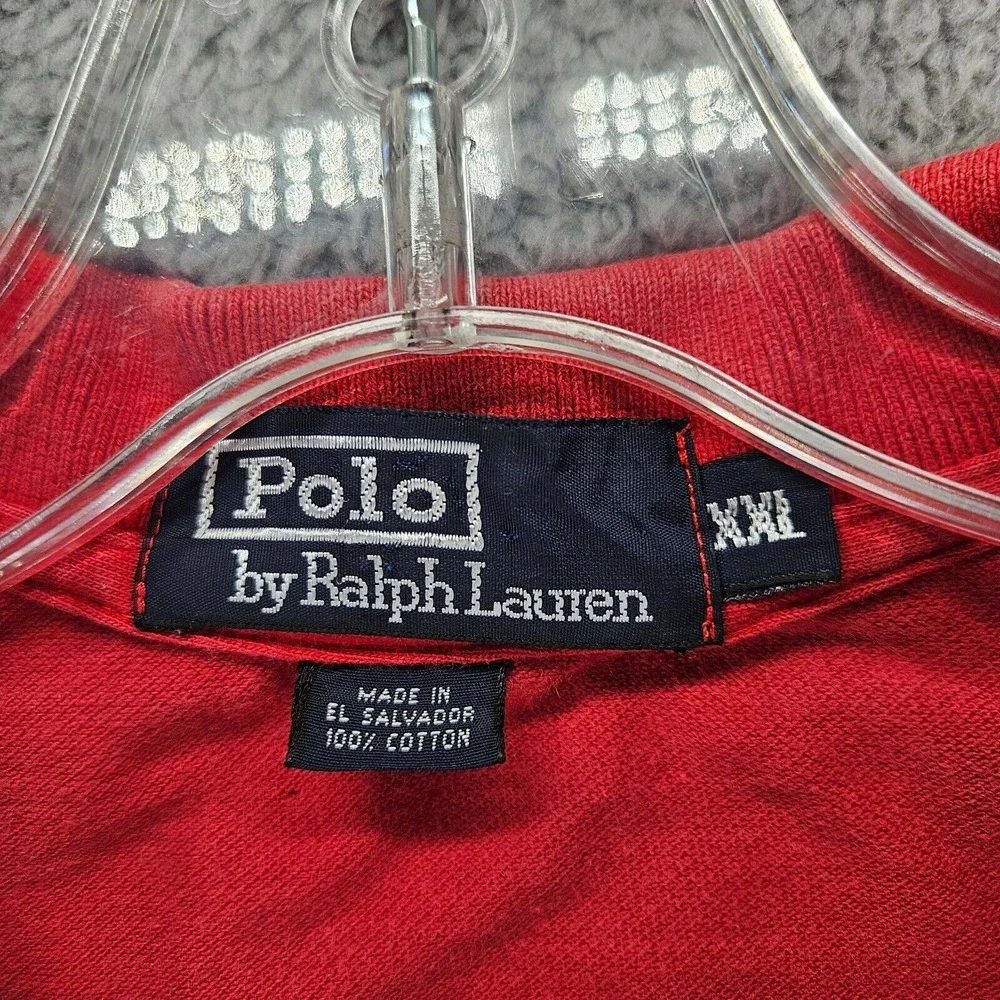 Polo Ralph Lauren Short Sleeve Polo Men's Size XXL 2XL‎ Red